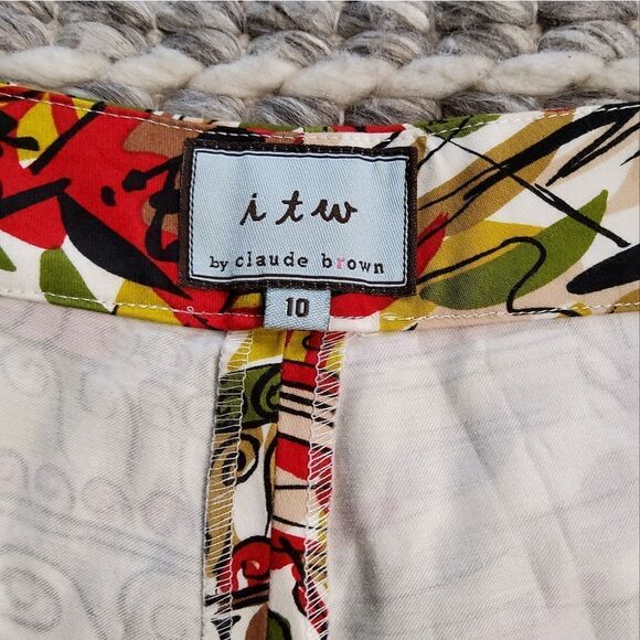 ITW by Claude Brown Vintage Venice Pants Size 10 - Picture 3 of 10